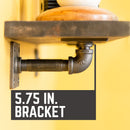 1/2 in. x 4 in. Square Double Flange Shelf Bracket Kit, 4 Pack