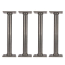 1 in. x 12 in. Square Flange Pipe Table Legs - 4 Pack