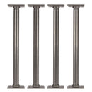 1 in. x 18 in. Square Flange Pipe Table Legs - 4 Pack