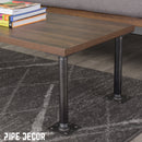1 in. x 18 in. Square Flange Pipe Table Legs - 4 Pack