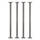 1 in. x 30 in. Square Flange Pipe Table Legs - 4 Pack