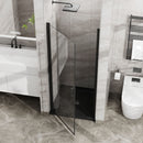 Pivot Shower Door, Tempered Glass, Semi Frameless by HouseOfZazla