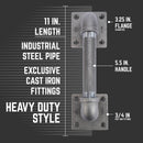 3/4 in. Square Barn Door Handle - 11 in. L