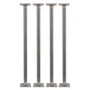 3/4 in. x 24 in. Square Flange Pipe Table Legs - 4 Pack