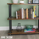 3/4 in. x 24 in. Square Flange Pipe Table Legs - 4 Pack