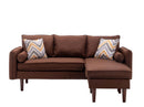 Mia - Sectional Sofa Chaise With USB Charger And Pillows by HouseOfZazla