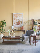Hand-Painted Still Life Blossom Wall Art with Distressed Fir Wood Frame by HouseOfZazla