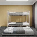 Bunk Bed For Kids, Convertible Frame With Ladders & Guardrail by HouseOfZazla