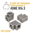 3/4 in. Black Square 90 Degree Elbow