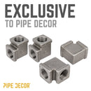 3/4 in. Black Square 90 Degree Elbow