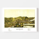 Vintage Map of Milton, New Hampshire 1888