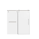 Frameless Single Sliding Shower Doors With Towel Rail & Handle by HouseOfZazla