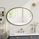 Iron Art Oval Retro Mirror