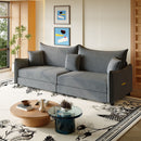 King Pull Out Sofa Bed, 3-In-1 Convertible Bed With 3 Pillows by HouseOfZazla
