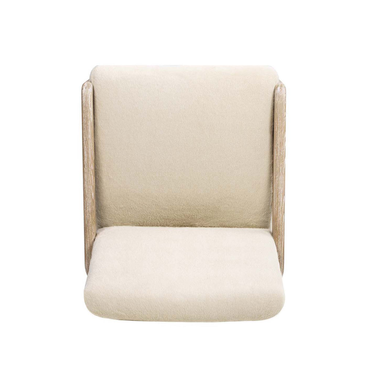 Arizona - Solid Ash Upholstered Counter Stool With Rope Detail - Creme De La Creme White, photo 4 of 11