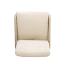 Arizona - Solid Ash Upholstered Counter Stool With Rope Detail - Creme De La Creme White by HouseOfZazla