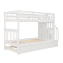 Stairway Bunk Bed With Storage And Guard Rail For Bedroom by Unique Piece Furniture