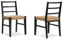 Isanti - Dining Room Side Chair (Set of 2) - Light Brown / Black by Unique Piece Furniture