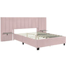 Upholstered Platform Bed With Big Headboard by HouseOfZazla
