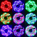 300 LEDs Strip Lights 5M/16.5ft 20 Colors RGB LED Strip IP65 Waterproof w/ Remote