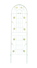2 Pack Metal Garden Trellis 71" x 19.7" Rustproof Trellis for Climbing Plants Outdoor Flower Support White