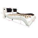 Platform Bed Frame With LED Lighting, tooth Music, Vibration Massage