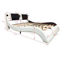 Platform Bed Frame With LED Lighting, tooth Music, Vibration Massage by Unique Piece Furniture