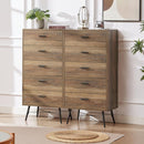 5-Drawer Chest - Spacious and Stylish Chest of Drawers, Dresser for Bedroom, Closet, Hallway, 23.6"W x 15.7"D x 48"H, Rustic Walnut