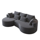 Curved Oversized Sectional Sofa With Extra Deep Seat by HouseOfZazla