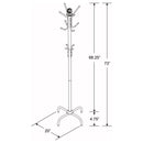 Coat Rack With 3 Tier Hooks For Entryway - Black by HouseOfZazla
