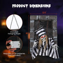 Animated Halloween Decoration 18 Inch Hanging Skull Prisoner by LJGDeals