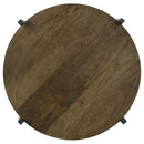 Accent Table With X-Frame And Bottom Shelf - Brown by HouseOfZazla