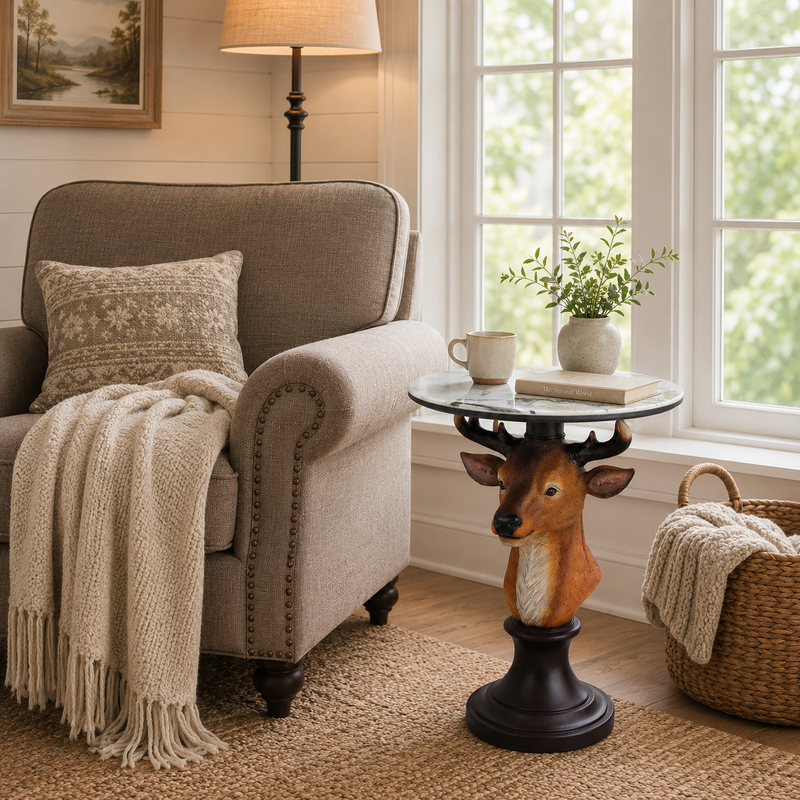 Deer Head Accent Table, photo 9 of 10