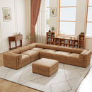 Contemporary Elegant Sofa With Storage And Ottoman by HouseOfZazla