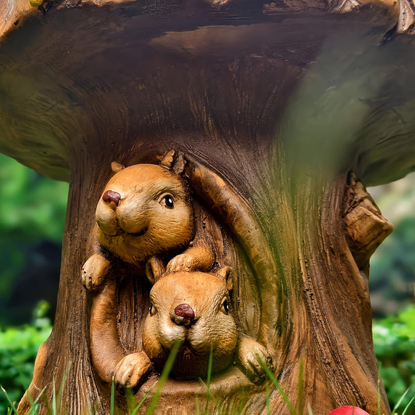12.6" Resin Squirrel Garden Chair, photo 2 of 9