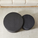 Modern Upholstered Round Coffee Table For Living Room (Set of 2) by HouseOfZazla