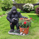 Outdoor Garden Sculpture Chimpanzees Flower Pot Planter