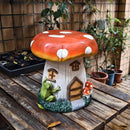 13.4" Mushroom House Garden Stool by HouseOfZazla