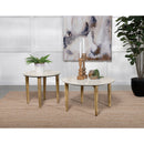 Leska - Round Coffee Table - White