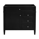 Bathroom Vanity With 2 Drawers And Tip-Out Drawer, Storage Cabinet by HouseOfZazla