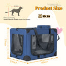 40'' Soft Dog Crates Kennel with 3 Doors and Fleece Mat by HouseOfZazla