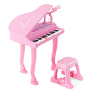 37 Keys Kids Piano Keyboard with Stool and Piano Lid by DirectDeals
