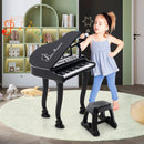 37 Keys Kids Piano Keyboard with Stool and Piano Lid by LJGDeals
