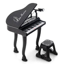 37 Keys Kids Piano Keyboard with Stool and Piano Lid by LJGDeals