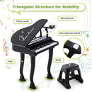 37 Keys Kids Piano Keyboard with Stool and Piano Lid by LJGDeals