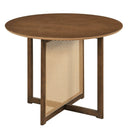 37.5 Inch Round Dining Table with Cross Pedestal Base by DirectDeals