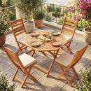 Octagonal Folding Patio Dining Table - Acacia Wood by LJGDeals