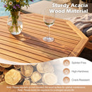 Octagonal Folding Patio Dining Table - Acacia Wood by DirectDeals