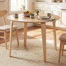 37.5" Round Dining Table with Rubber Wood Legs for Small Space by LJGDeals