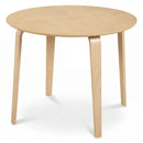 37.5" Round Dining Table with Rubber Wood Legs for Small Space by LJGDeals